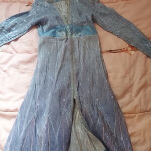 Elsa Kids Frozen2 Blue Costume Dress